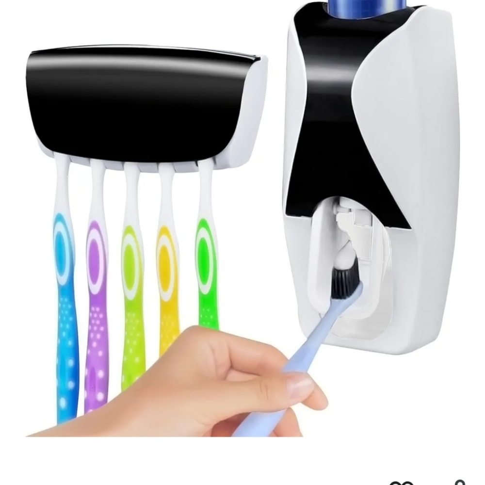 Dustproof Toothpaste Dispenser & Toothbrush Holder    New In Box - Picture 3 of 3